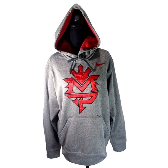 Nike Other - Rare NWOT Small Nike Manny Pacquiao Pullover Boxing Hoodie therma gray Men's S